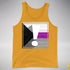Demisexual Pride Flag Exclamation Point Premium Tank Top - Gold